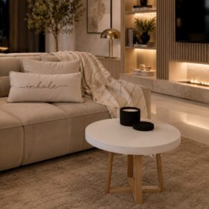 Mesa Arrime laca blanca 60cm x60cm