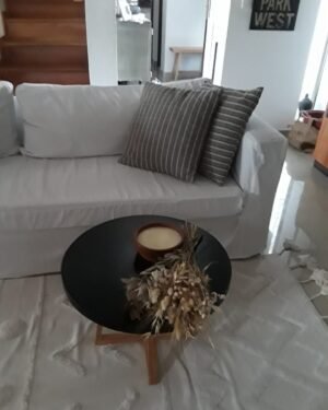 Mesa Ratona laca negra 60x40
