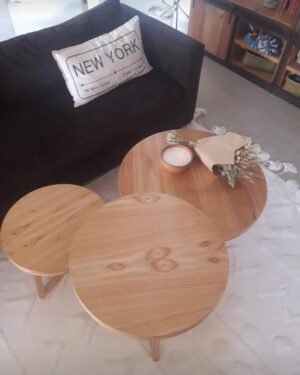 Mesa Trio paraiso grande 80x40 50x50 y 60x60