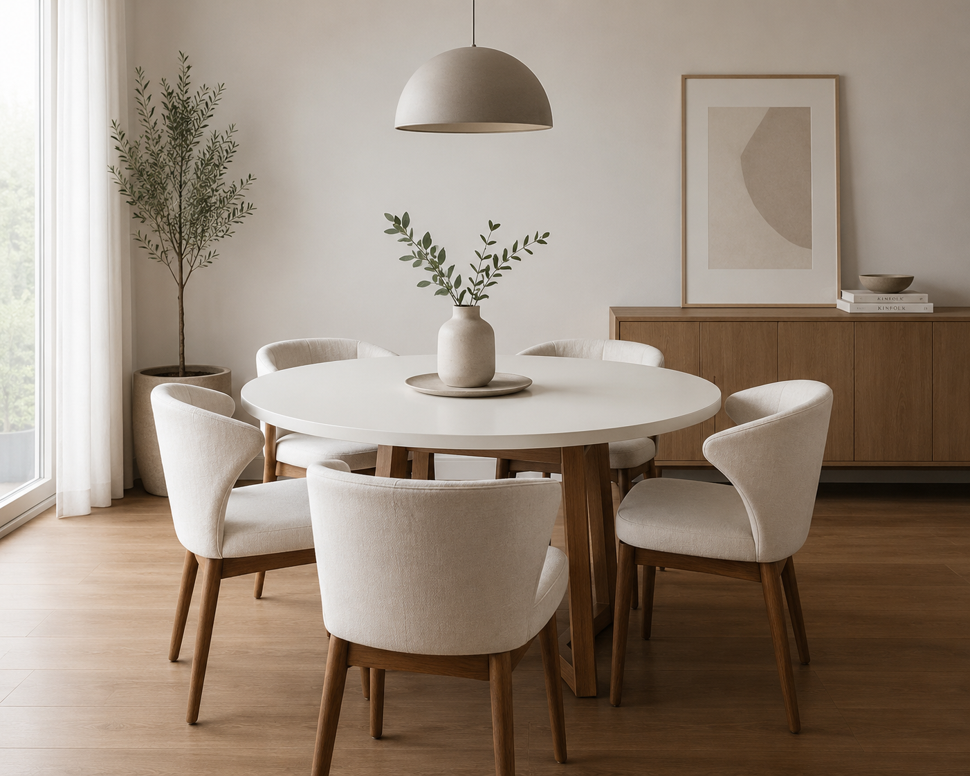Mesa 1m Laca Blanca Cocina Comedor