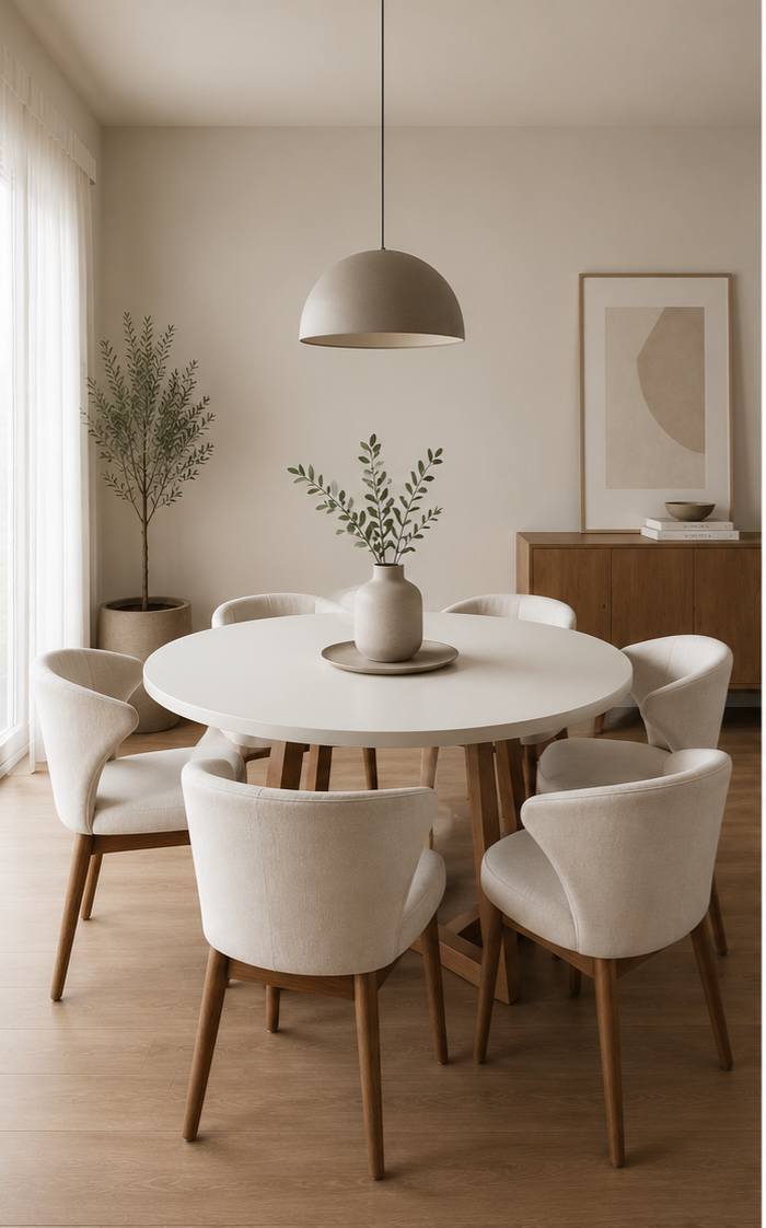 Mesa 120cm Laca Blanca Cocina Comedor