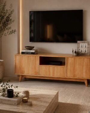 Rack paraiso 2 puertas 1 cajon 1 estante 160cmx40cmx60cm