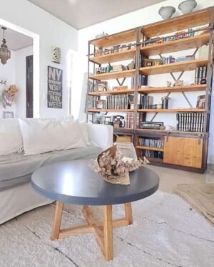 Mesa Ratona Laca Gris para gruesa 80x40