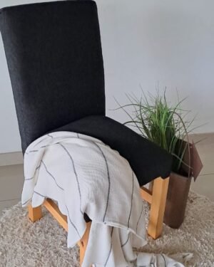 Silla Chenille Negro