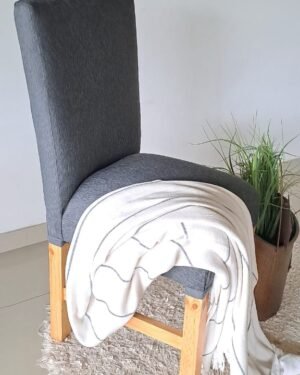 Silla Chenille Gris Oscuro