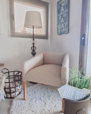 Sillon Nórdico Vestido Lino Beige