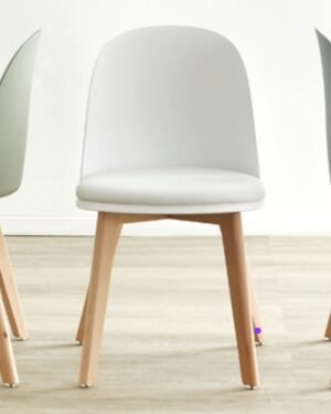 Silla vita polipropileno pata madera