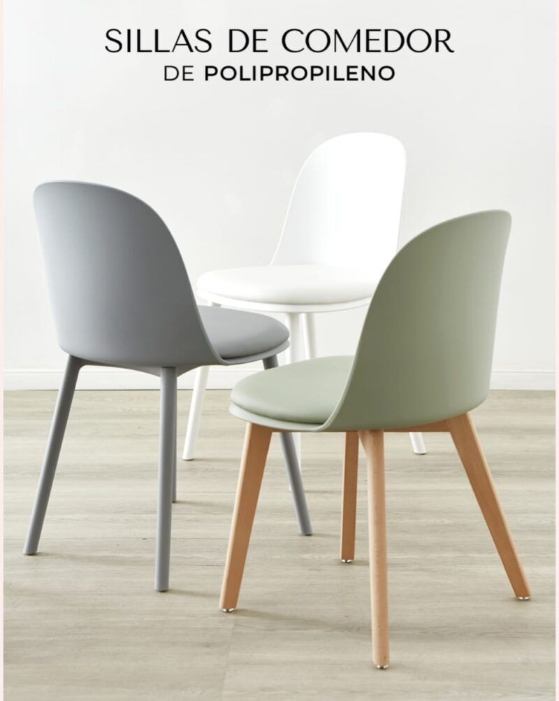 Silla Vita Polipropileno y Madera