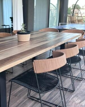 Silla Persa combinada hierro Tejida