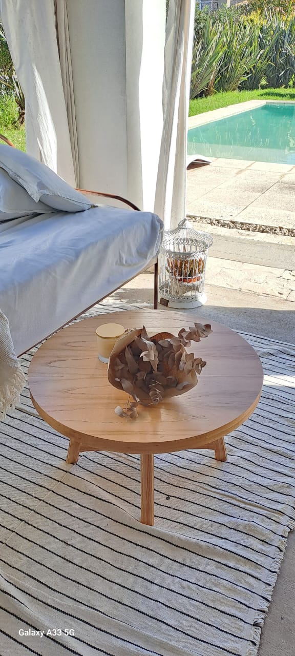 Mesa Ratona Paraiso Pata Gruesa X a 5cm del piso. 80cm x 40cm