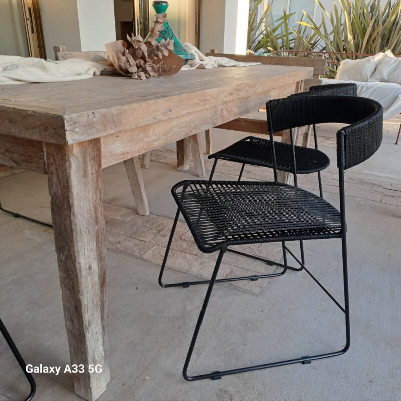 Silla Persa Hierro Tejido