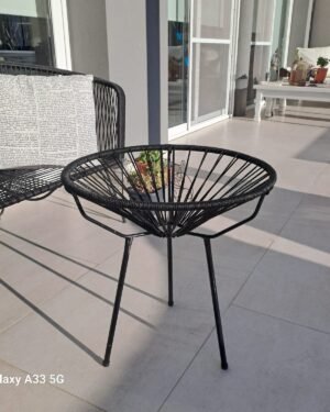 Mesa hierro Tejida