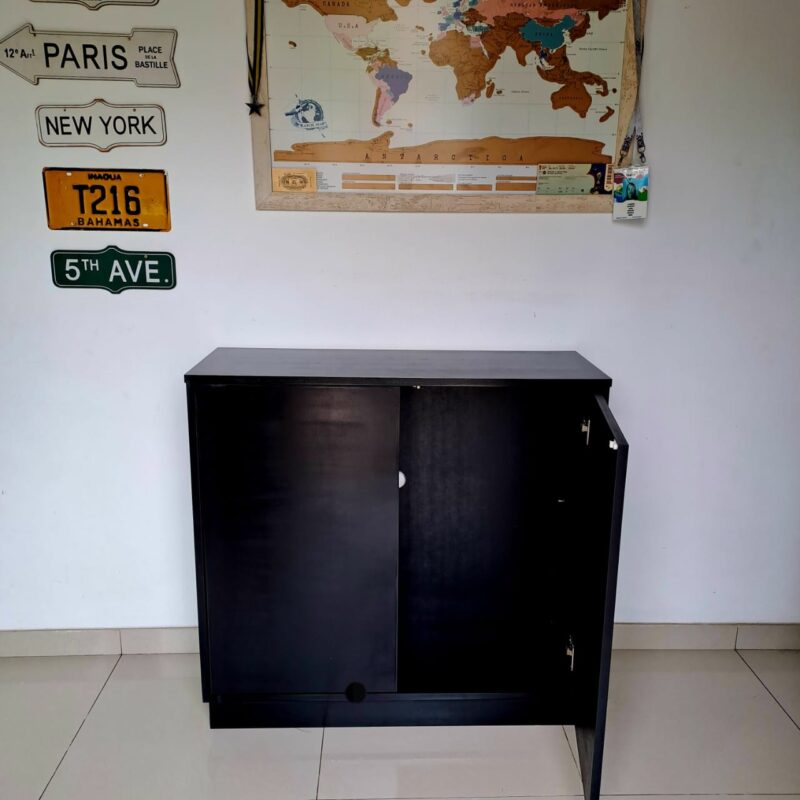 Vajillero/ Rack Negro 90cmx35cm x 95cm de alto - Image 2