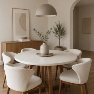 Mesa 110cm laca blanca