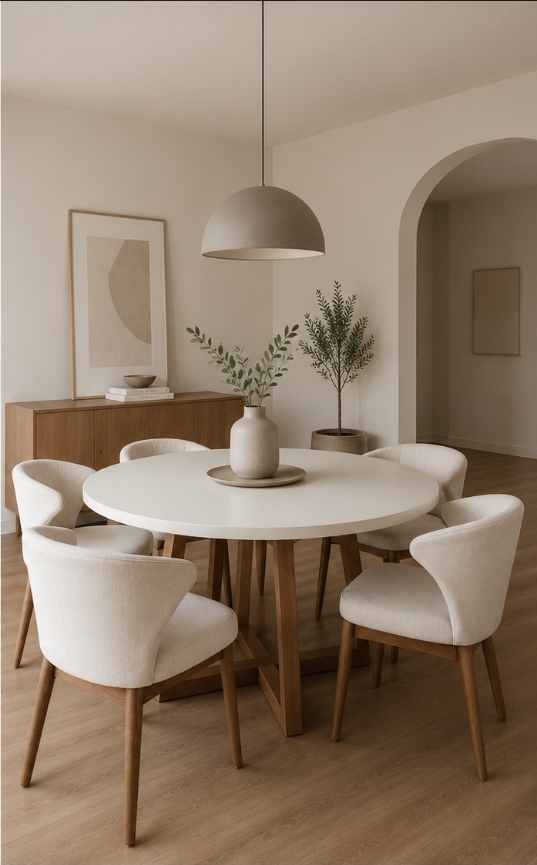 Mesa 110cm laca blanca