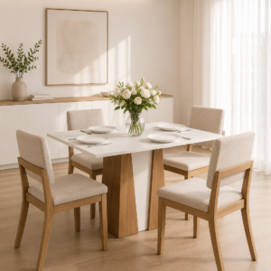 Silla Milla import lino crudo x 4 unidades