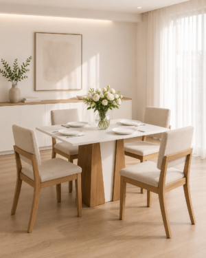 Silla Milla import lino crudo x 4 unidades
